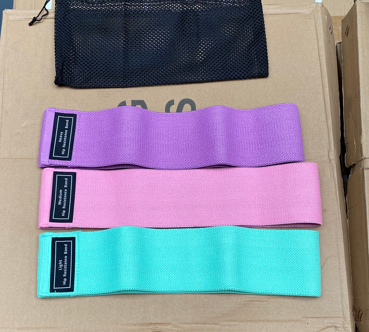 Fabric Resistance Hip Bands 3 Pack