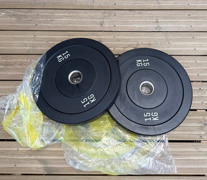 15kg Rubber Bumper Plates Pair
