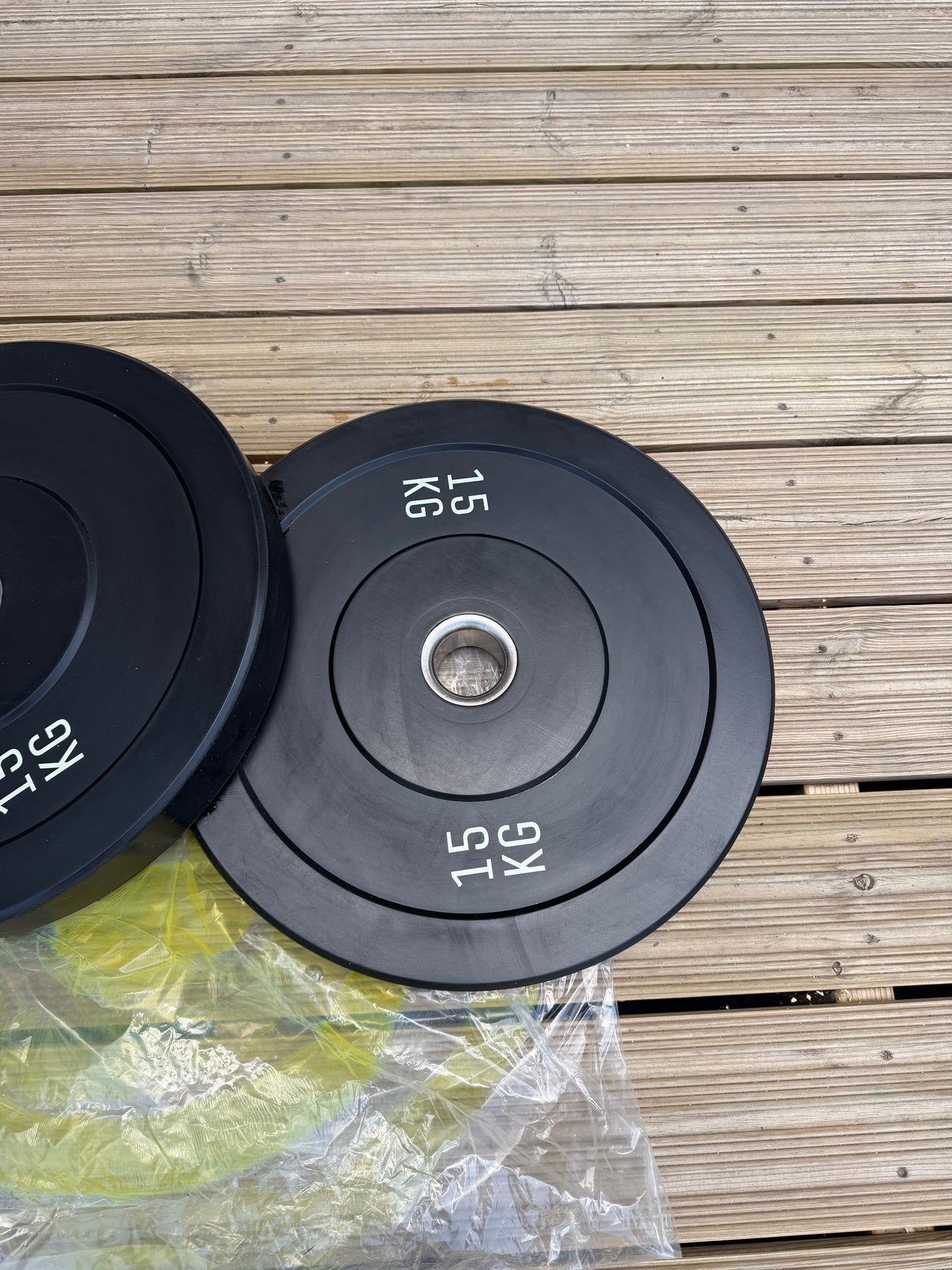 15kg Rubber Bumper Plates Pair
