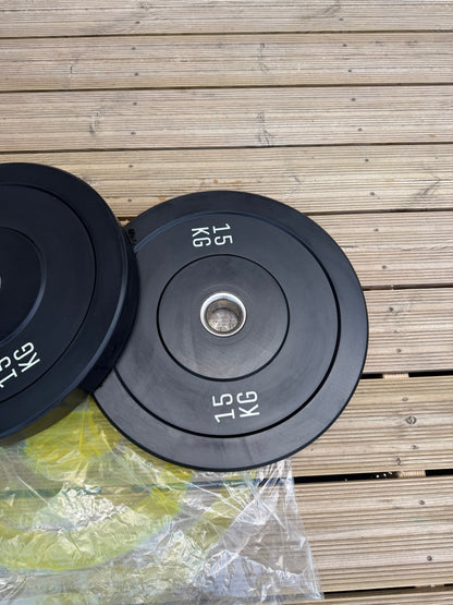15kg Rubber Bumper Plates Pair
