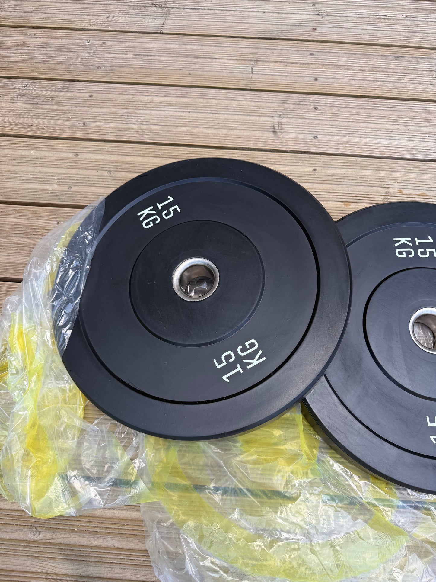 15kg Rubber Bumper Plates Pair