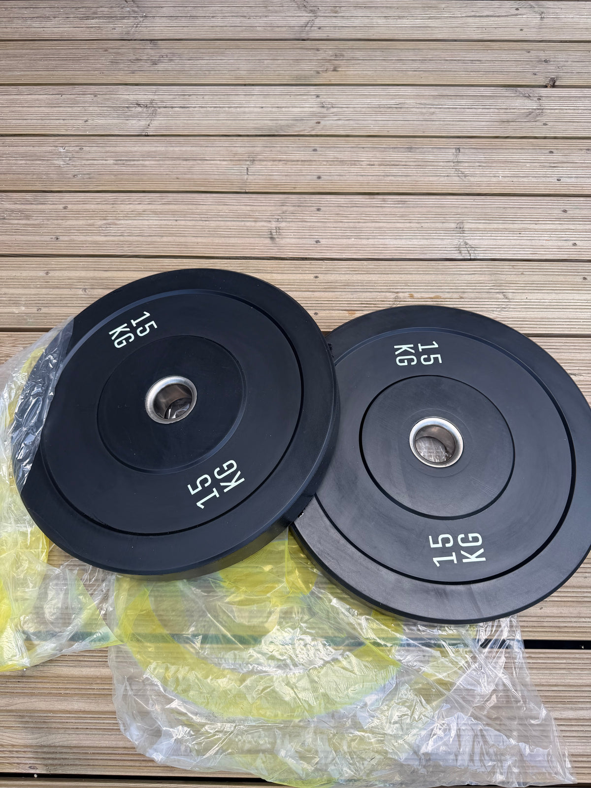 15kg Rubber Bumper Plates Pair