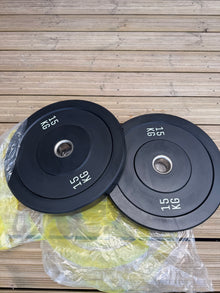 15kg Rubber Bumper Plates Pair