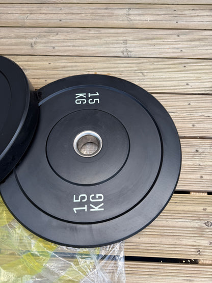 15kg Rubber Bumper Plates Pair