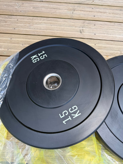 15kg Rubber Bumper Plates Pair