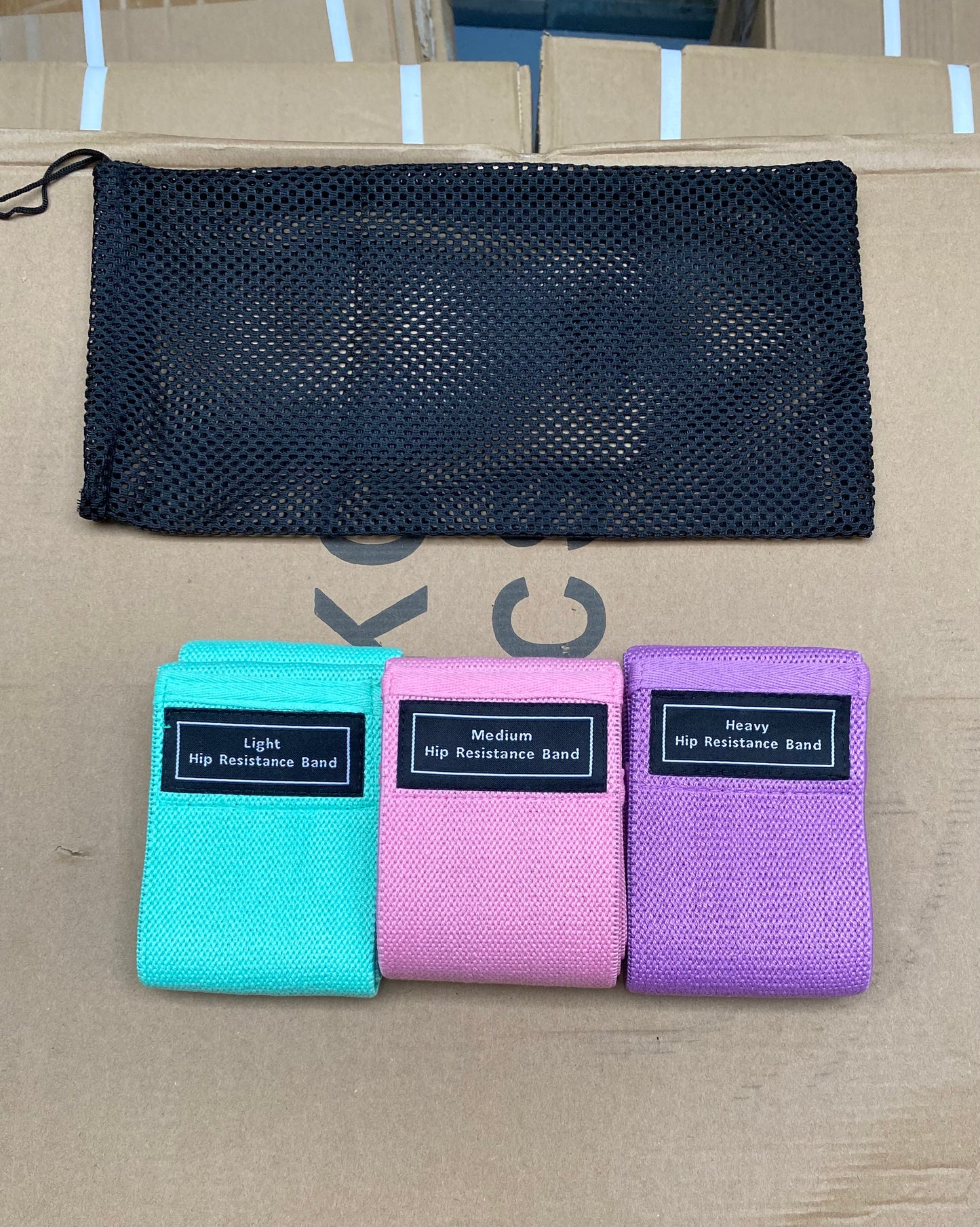 Fabric Resistance Hip Bands 3 Pack