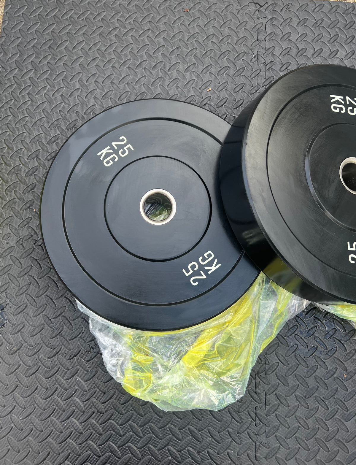 25kg Rubber Bumper Plates Pair